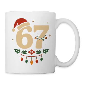 Funny Holiday Six-Seven Meme Gift - Mug - white - Right