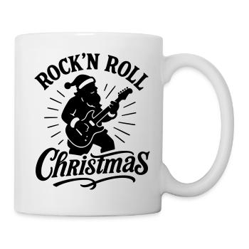 Christmas time Xmas weihnachten rock'n roll Santa  - Tasse - Weiß - Rechts