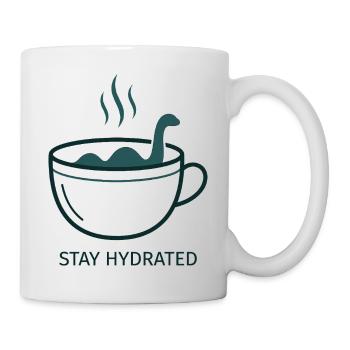 Nessie Stay Hydrated Tasse - Tasse - Weiß - Rechts