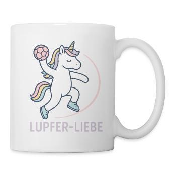 Licorne Handball Lupferliebe, lancer tendre - Mug blanc - blanc - Droite