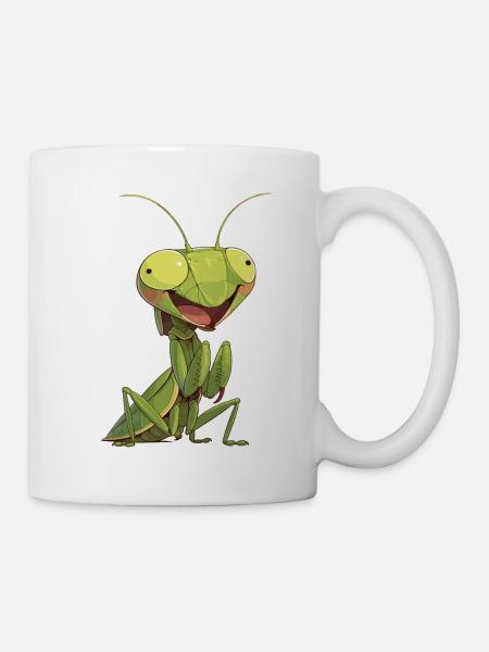 Gottesanbeterinnen Gottesanbeterin - Tasse - Weiß