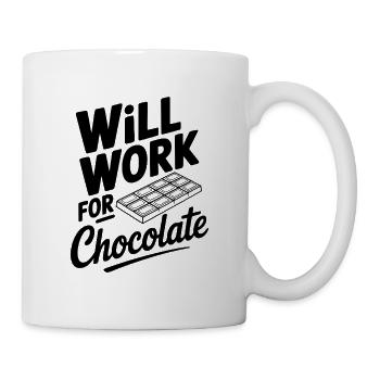 Wird für Schokolade funktionieren - Tasse - Weiß - Rechts