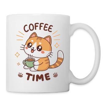 Chat Café Latte Mignon - Mug blanc - blanc - Droite