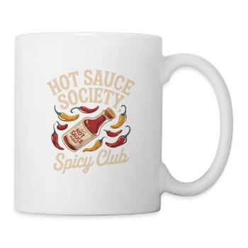 Hot Sauce Society – Spicy Club - Tasse - Weiß - Rechts