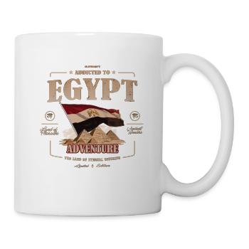 Ägypten, Land der Ewigen Sonne, Urlaub - Tasse - Weiß - Rechts