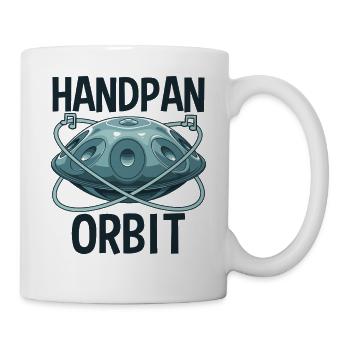 Orbite Handpan - Mug blanc - blanc - Droite