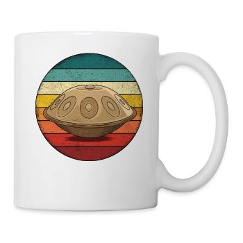 Tambour à main rétro - Mug blanc - blanc - Droite