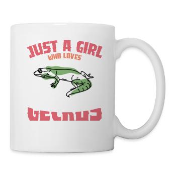 Gecko Vibes: Nur ein Mädchen - Tasse - Weiß - Rechts