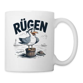 Rügen Seagull Baltic Sea Holiday Beach Sea - Mug - white - Right