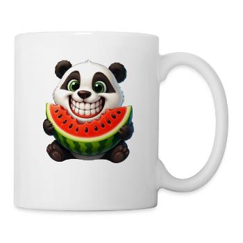 Cute Panda Melon Summer Cartoon Fruit Joy - Mug - white - Right