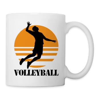 Volley-ball - Mug blanc - blanc - Droite