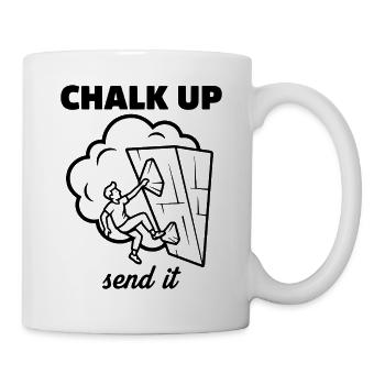 Chalk Up Send It Rock Climbing Fun - Mug - white - Right