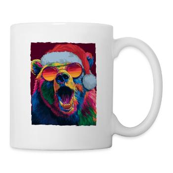 Bear Christmas Portrait - Mug - white - Right