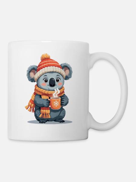 Winterkoala Kuscheltee Becher - Tasse - Weiß
