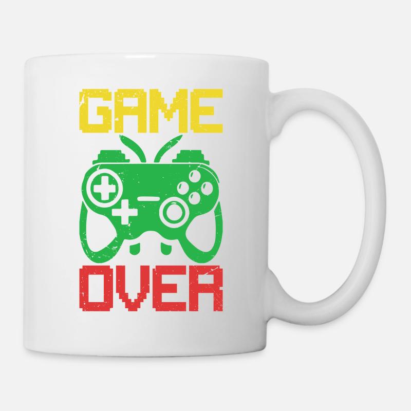 Arcade game Retro gaming Space Pixel art Vintage - Mug - white
