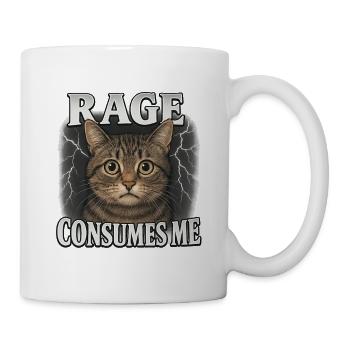 rage consumes me - Mug - white - Right