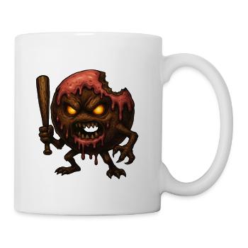 Angry Donut - Tasse - Weiß - Rechts