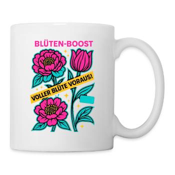 Impulsion de la Fleur, Puissance du Ressort, Fleur à Venir - Mug blanc - blanc - Droite