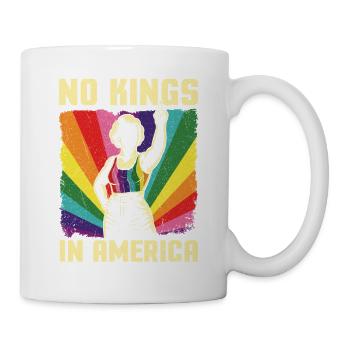 No Kings In America Patriotic LGBTQ Liberty - Mug - white - Right