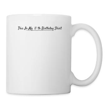 11. Geburtstag 11 Jahre Geburtstag - Tasse - Weiß - Rechts