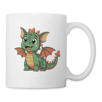 Petit Dragon Mignon - Mug blanc - blanc - Droite