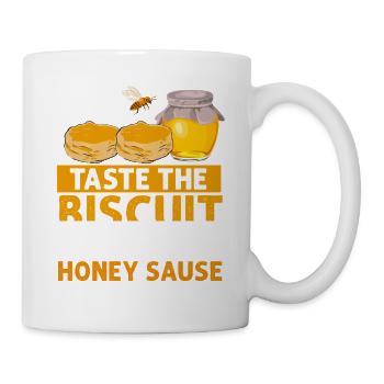 Goûtez le biscuit à la sauce au miel - Mug blanc - blanc - Droite