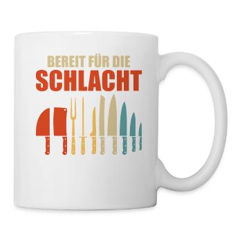 CHEF READY FOR BATTLE Funny - Mug - white - Right
