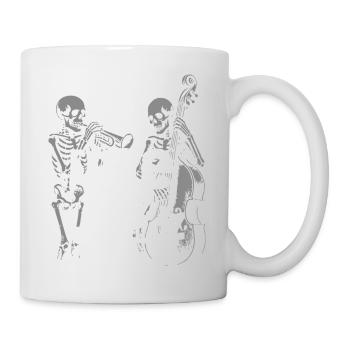 Free Jazz Skeletons Band - Mug blanc - blanc - Droite
