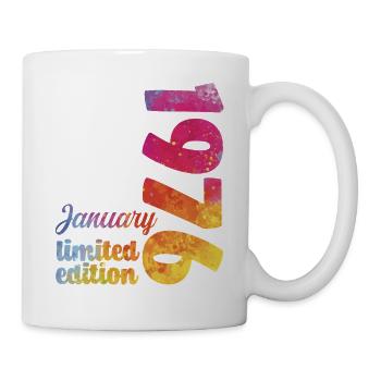 Cadeau D'anniversaire Janvier 1976 Anniversaire  - Mug blanc - blanc - Droite
