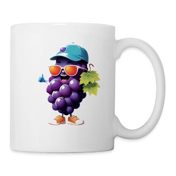 Sonnenheld Traube Streetwear - Tasse - Weiß - Rechts
