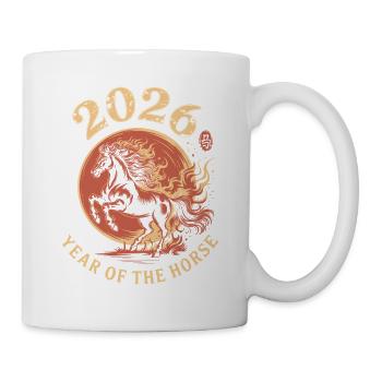 Year of the Horse 2026 Ring - Mug - white - Right
