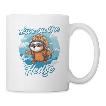 Igel Tag Hedgehog Day en direct sur la Hegde - Mug blanc - blanc - Droite