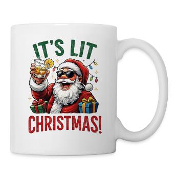 funny Santa, little Christmas - Mug - white - Right