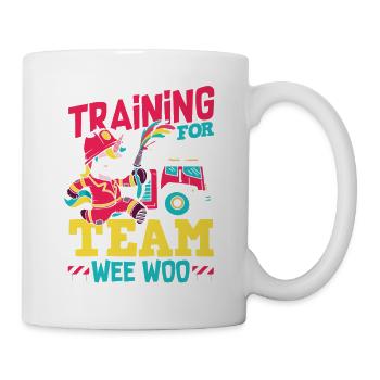 Wee Woo Squad Fire Tiny Feuerwehrmann - Tasse - Weiß - Rechts