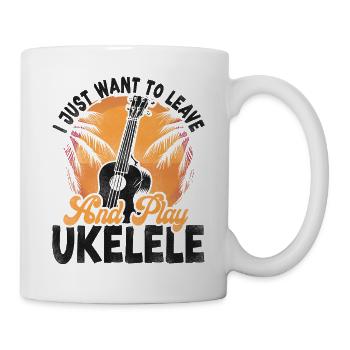 Hawaiian Ukulele Uke I Just Want - Tasse - Weiß - Rechts