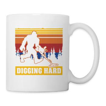 Sasquatches Pêche en terre avec Big Foot - Mug blanc - blanc - Droite