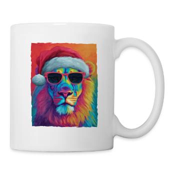 Lion Christmas Portrait - Mug - white - Right