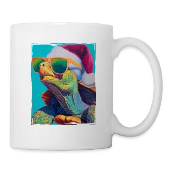 Turtle Christmas Portrait - Mug - white - Right