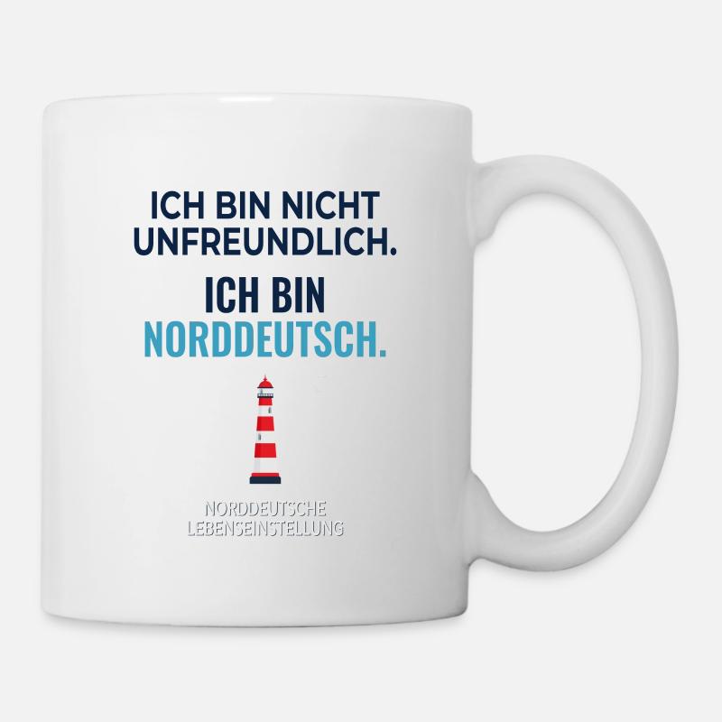 Pas hostiles – seulement nord-allemands - Mug blanc - blanc
