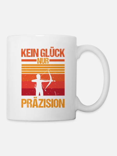 Bogenschütze Bogensport Bogenschießen - Tasse - Weiß