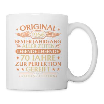 Anniversaire original de 1956 : 70 ans - Mug blanc - blanc - Droite