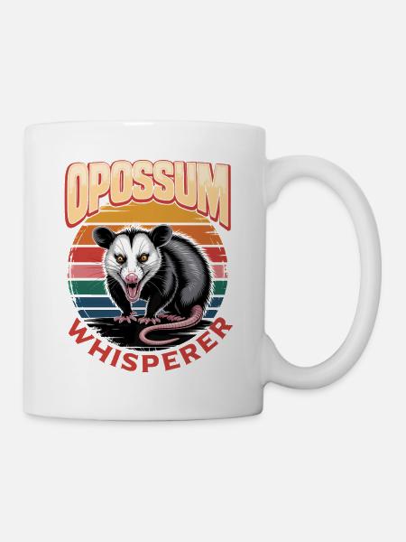 Funny Opossum - Tasse - Weiß