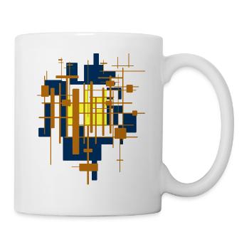 Abstrakt - Tasse - Weiß - Rechts
