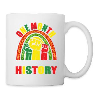 Un mois ne peut pas contenir notre histoire - Histoire noire - Mug blanc - blanc - Droite