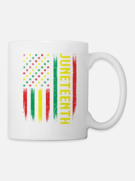 Juneteenth – Afrikanische Wurzeln Melanin-Stolz - Tasse - Weiß