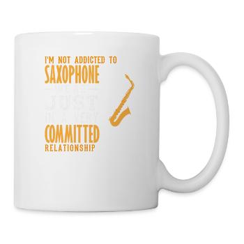 Saxophone, musicien amateur, membre du groupe, saxophoniste - Mug blanc - blanc - Droite