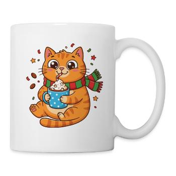 Cuddly Kitten Winter Coffee with Cream - Mug - white - Right