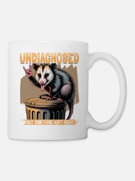 Funny Opossum - Tasse - Weiß