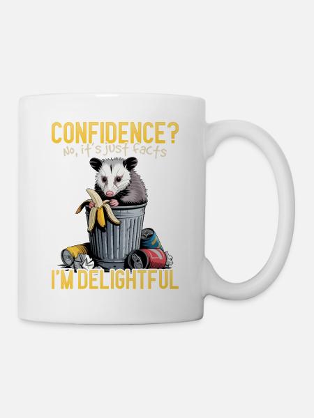 Funny Opossum - Tasse - Weiß
