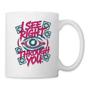 MRI Tech I See Right Through You Radiologist - Tasse - Weiß - Rechts
